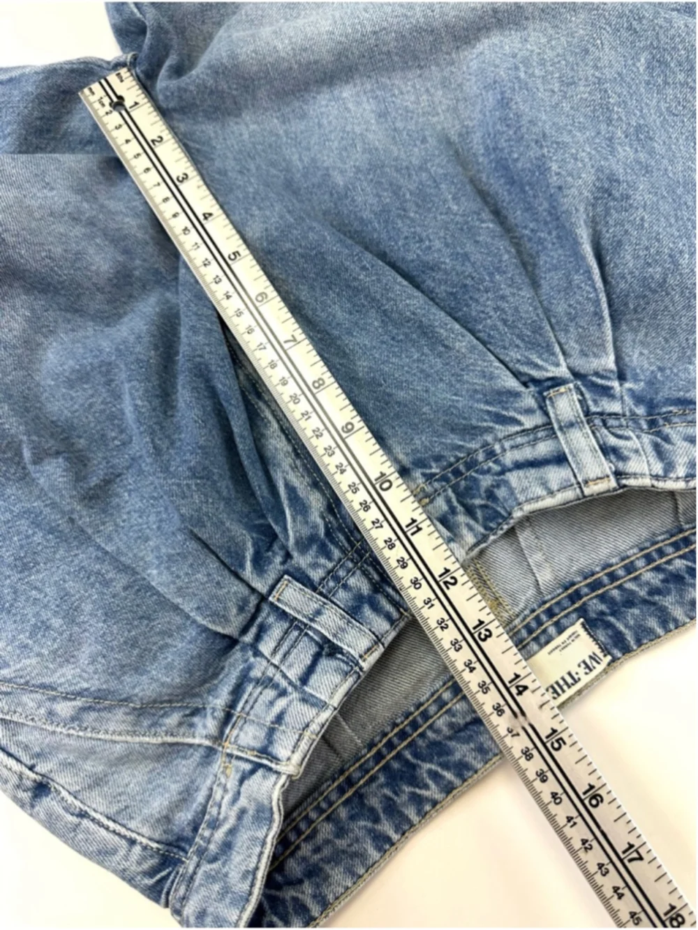 Free People We The Free Equinox Wide Leg Pleated Jeans 28 Blue 100% Cotton